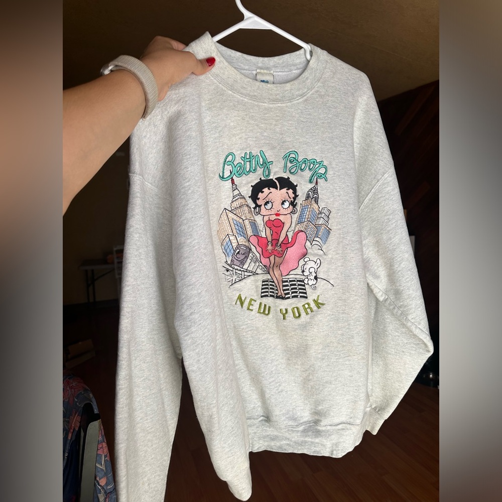 VINTAGE BETTY BOOP HOODIE MONROE Inspired NYC theme
